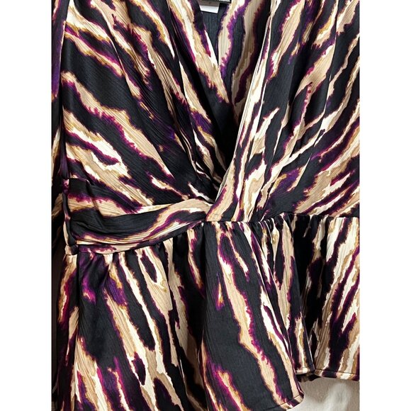 Sofia Jeans by Sofia Vergara Multi-colored Drape Knot Top NWT LARGE - Picture 4 of 16